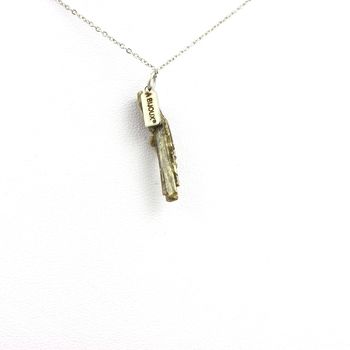 Raw Epidote Necklace. 7.62 ct.