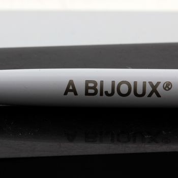 Raw Ruby mineral pen Madagascar.