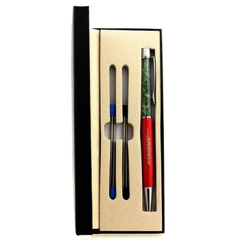 Raw Tsavorite Garnet mineral pen Tanzania.