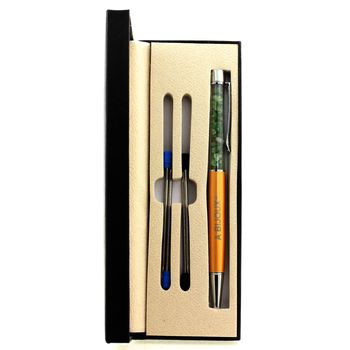 Raw Tsavorite Garnet mineral pen Tanzania.