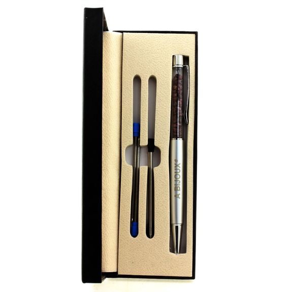 Raw Ruby mineral pen Madagascar.