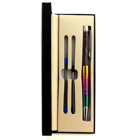 Raw Ruby mineral pen Madagascar.
