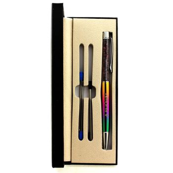 Raw Ruby mineral pen Madagascar.