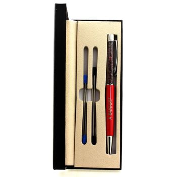 Raw Ruby mineral pen Madagascar.