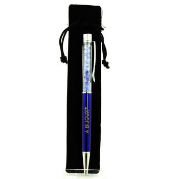 Raw Larimar mineral pen Dominican Republic.