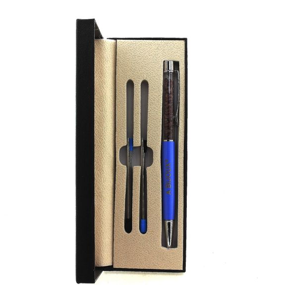 Raw Ruby mineral pen Madagascar.