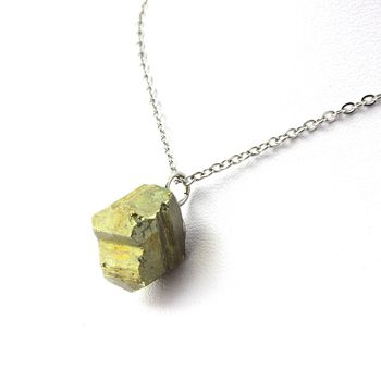 Raw Pyrite Necklace. 41.25 ct.