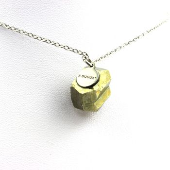 Raw Pyrite Necklace. 41.25 ct.