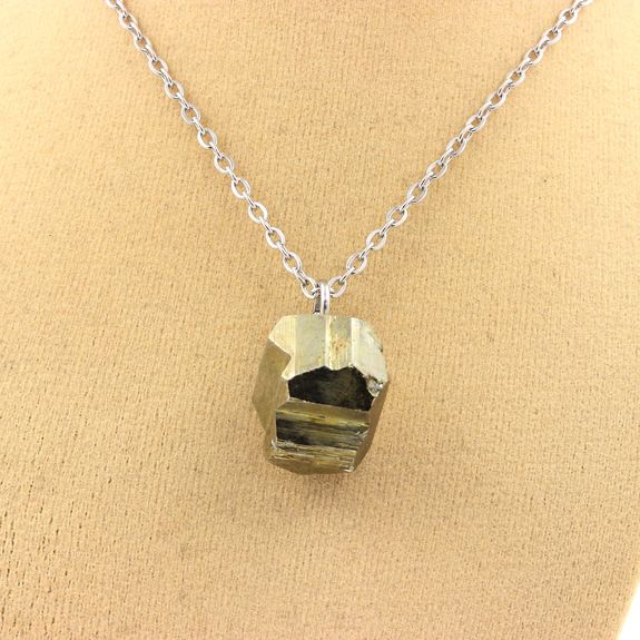 Raw Pyrite Necklace. 41.25 ct.