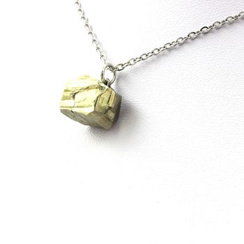 Raw Pyrite Necklace. 34.63 ct.