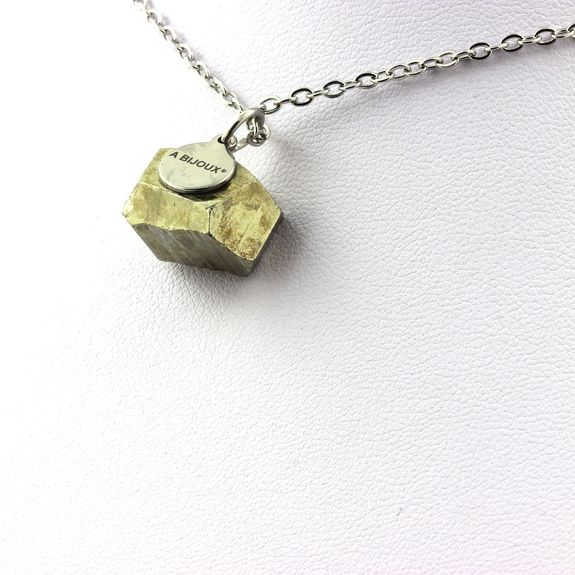 Raw Pyrite Necklace. 34.63 ct.