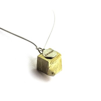 Raw Pyrite Necklace. 34.5 ct.