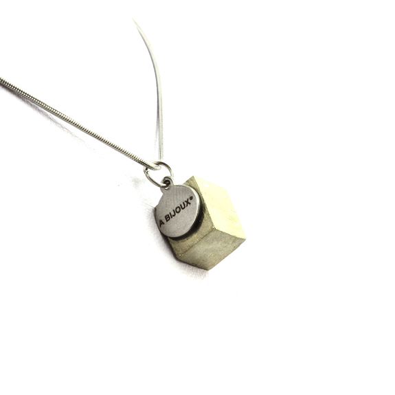 Raw Pyrite Necklace. 18.2 ct.