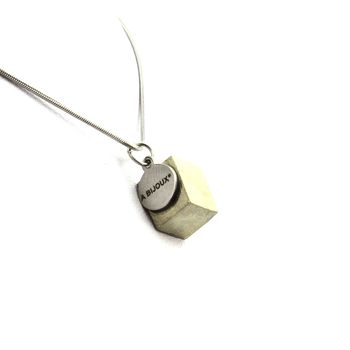 Raw Pyrite Necklace. 18.2 ct.