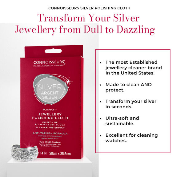 Silver jewelry polishing cloth. Jewelry cleaner.