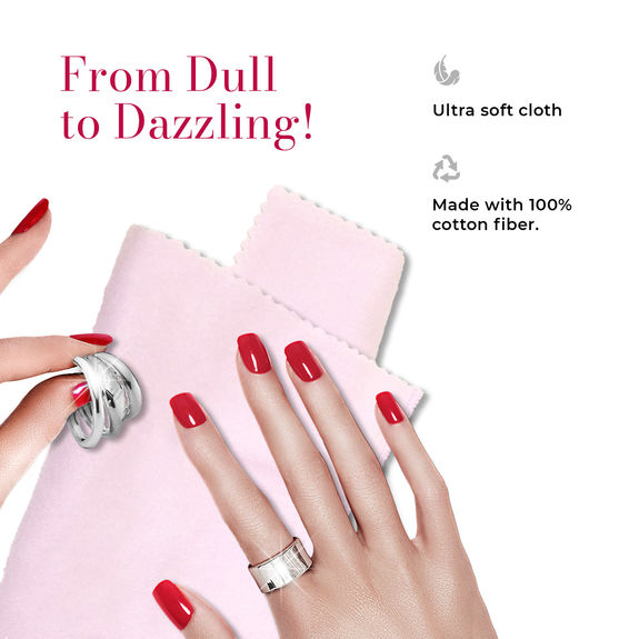 Silver jewelry polishing cloth. Jewelry cleaner.