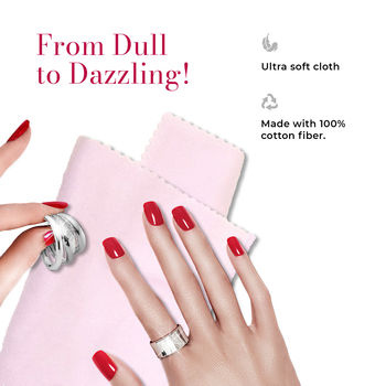 Silver jewelry polishing cloth. Jewelry cleaner.