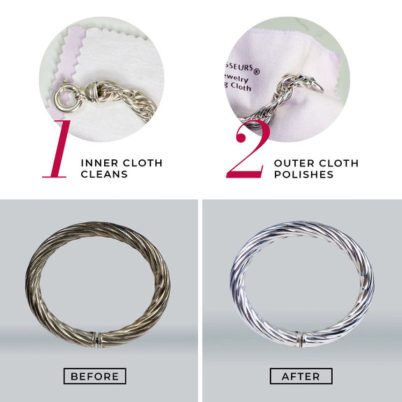 Silver jewelry polishing cloth. Jewelry cleaner.