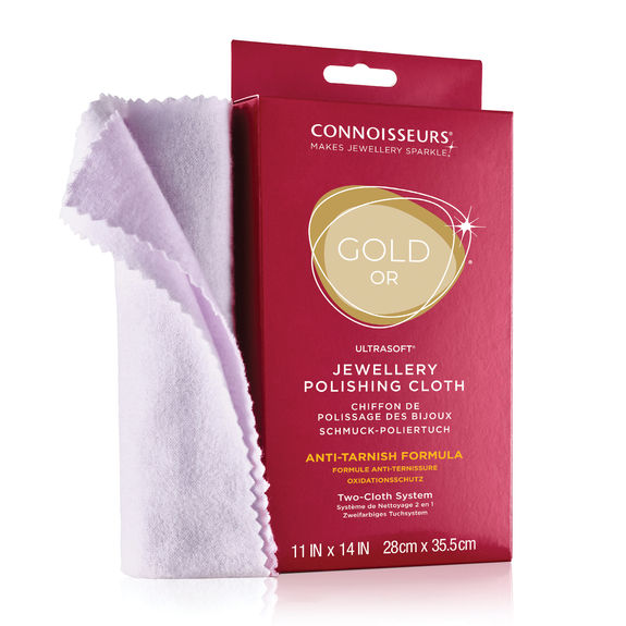 Gold jewelry polishing cloth. Jewelry cleaner.