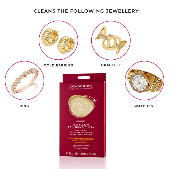 Gold jewelry polishing cloth. Jewelry cleaner.