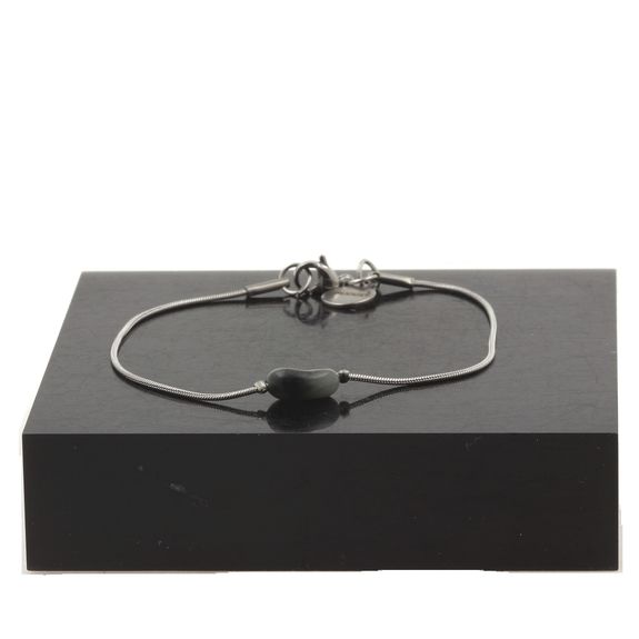 Stainless steel Anklet 1 Freeform Hawk's Eye from South Africa Bead 5mm-8mm.