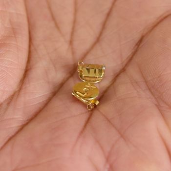 Lox Precious 24ct Gold. 925 Sterling Silver Plated. 1 pair.