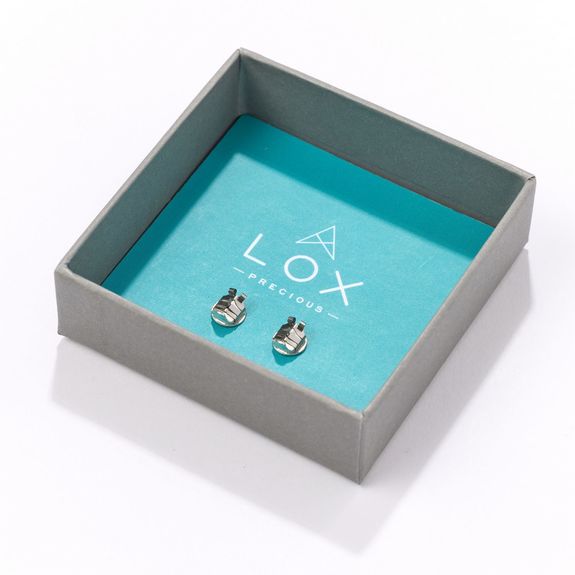 Lox Précieux Palladium Plaqué Argent Sterling 925. 1 paire.