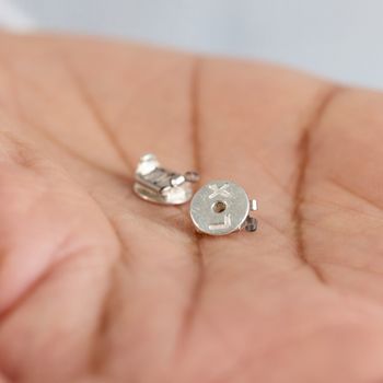 Lox Précieux Palladium Plaqué Argent Sterling 925. 1 paire.