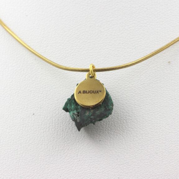 Collier Malachite brut.12.5 ct.
