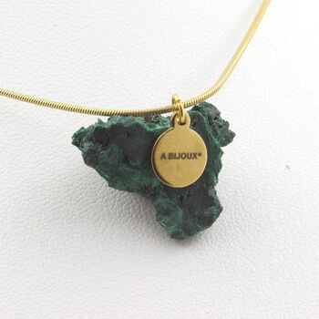 Collier Malachite brut. 27.5 ct.