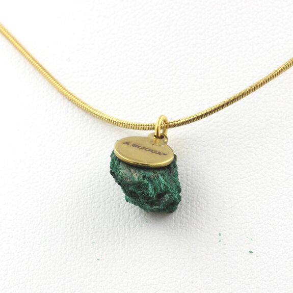 Collier Malachite brut. 7.61 ct.