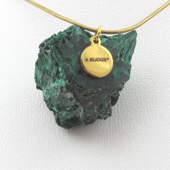 Collier Malachite brut. 60.24 ct.