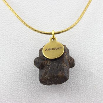 Collier Staurolite brut. 19.0 ct.