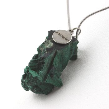 Collier Malachite brut. 59.92 ct.