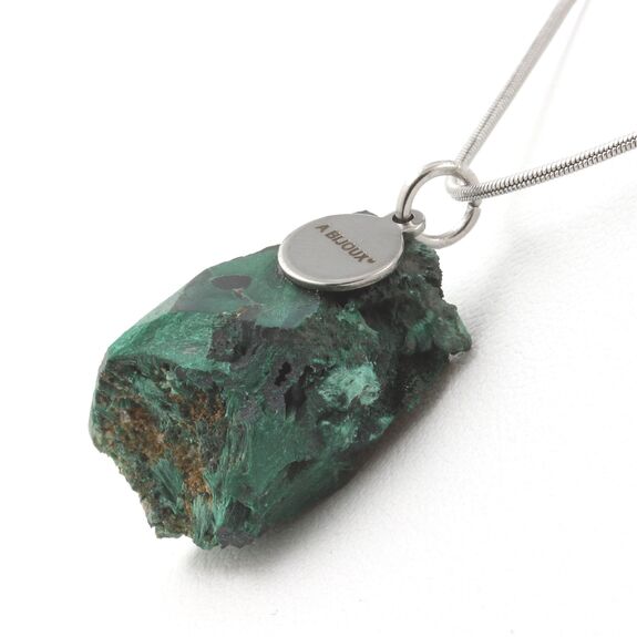Collier Malachite brut. 50.05 ct.