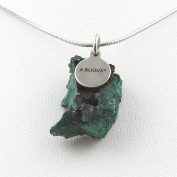 Collier Malachite brut. 24.05 ct.