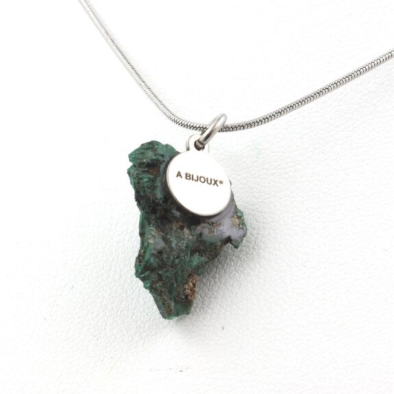 Collier Malachite brut. 17.65 ct.