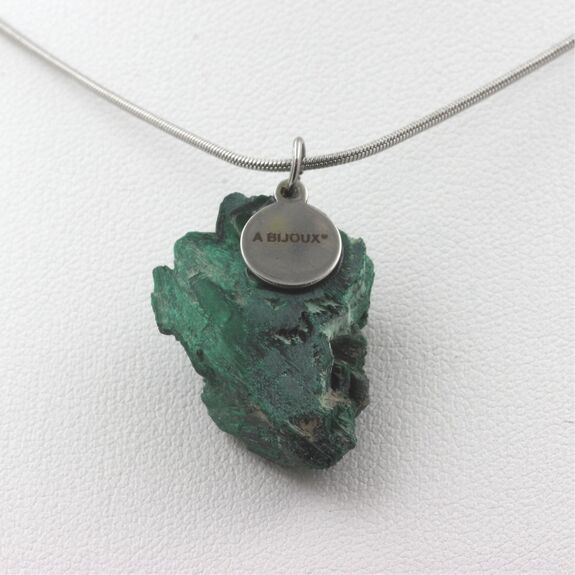 Collier Malachite brut. 31.25 ct.