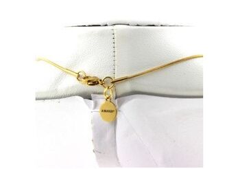 Pink banded Agate 5 beads necklace 8 mm. Golden stainless steel chain