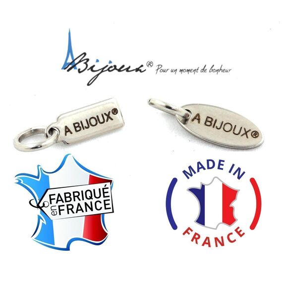 Collier 4 perles Jaspe bleu d'Afrique du Sud. Chaine en acier doré inoxydable
