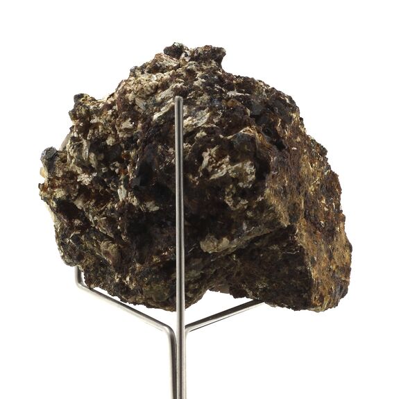 Andradite Garnet (Var: Melanite) + Magnetite + Quartz + Scapolite. 618.15 ct.