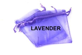20 Pochettes en Organza 13 x 18 cm couleur Lavande pour le mariage, Bijoux, Cadeaux.