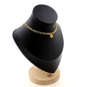 Necklace Golden stainless steel chain (5mm)