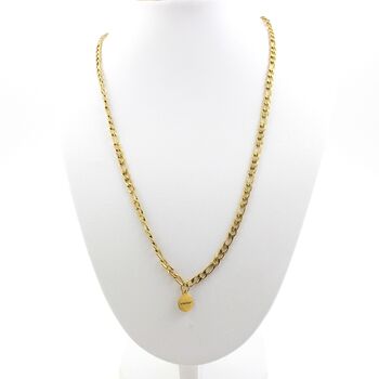 Necklace Golden stainless steel chain (5mm)