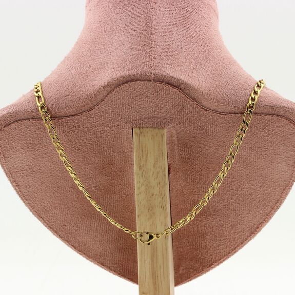 Necklace Golden stainless steel chain (5mm)