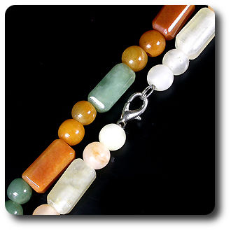 COLLIER JADE MULTICOLORE