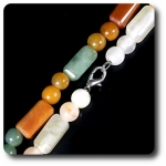 COLLIER JADE MULTICOLORE