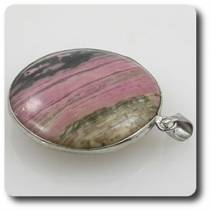 NATURAL RHODOCHROSITE PENDANT