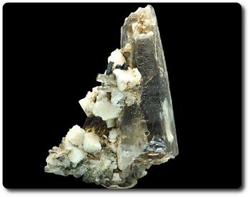 28.7 grams. PARISITE, ORTHOCLASE & SMOKY QUARTZ
