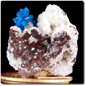 15 g CAVANSITE ON HEULANDITE